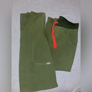 Figs Scrub set olive color